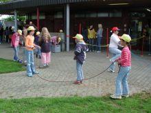 Am Morgen vor Beginn des Ferienclubs ...